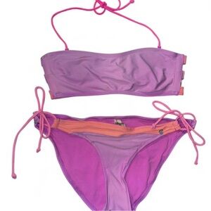 American Eagle Outfitters Pink and Purple Bikini